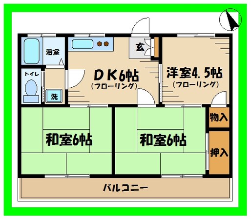 コーポベルの物件間取画像